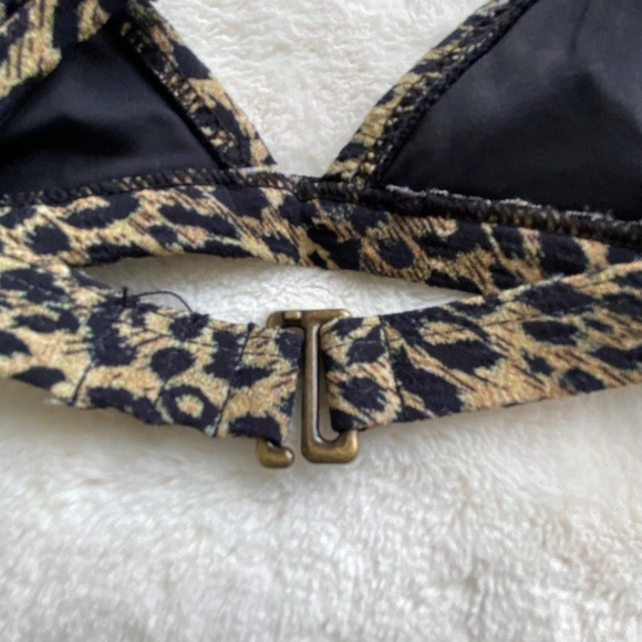 New!Free People Thrills Animal wayward triangle string bikini top 14787 - Picture 10 of 12